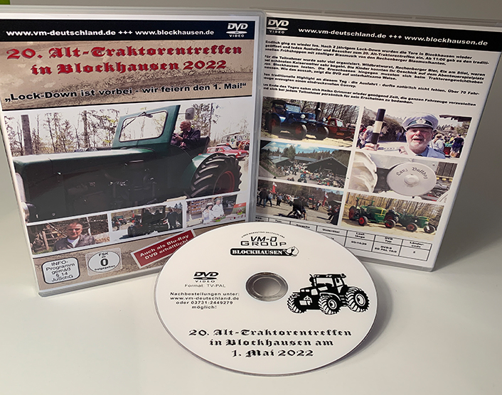 DVD 20. Alt-Traktorentreffen Blockhausen 2022